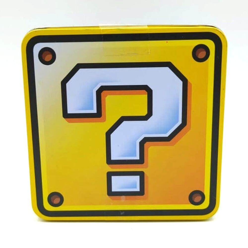 Nintendo Super Mario 250 Piece JIGSAW PUZZLE Question Block Tin Box Complete
